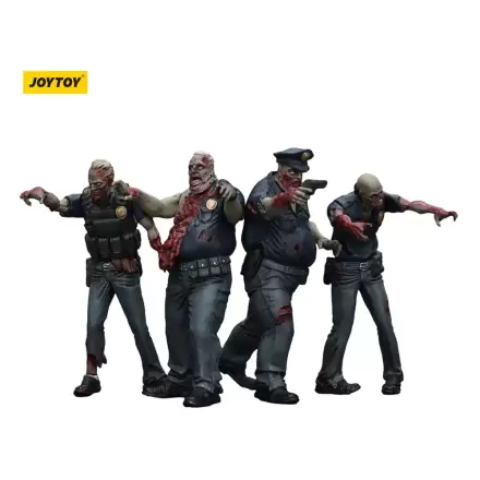 Zombie Dark Source Action Figures 4-Pack Police (Male) 8 cm product photo